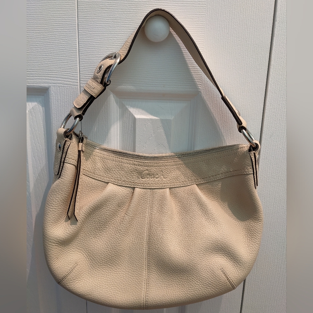 Coach Pebble Grain Leather Handbag